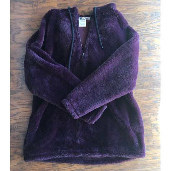 PINK Jackets & Blazers - Purple Plush PINK Hoodie PINK Jackets & Blazers - Purple Plush PINK Hoodie